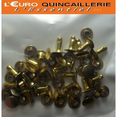 25 RIVETS TUBULAIRES D=7mm L=9mm (2)