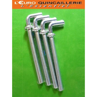 4 GONDS A BOULONNER 4x43mm.
