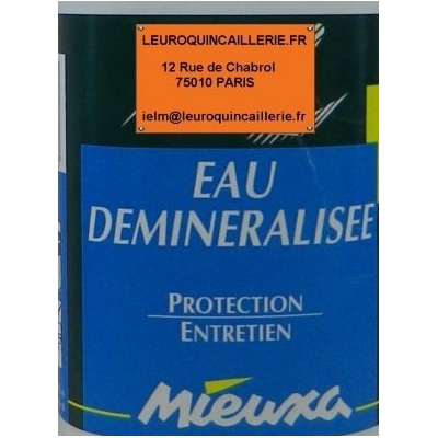 EAU DEMINERALISEE