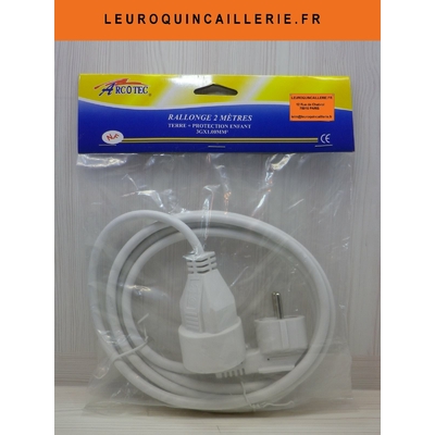 Rallonge électrique avec Terre 2m