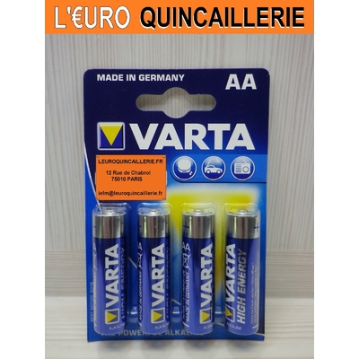 4 PILES VARTA LR6 AA ALKALINE