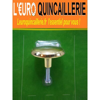 1 bouton de meuble doré 30mm 2