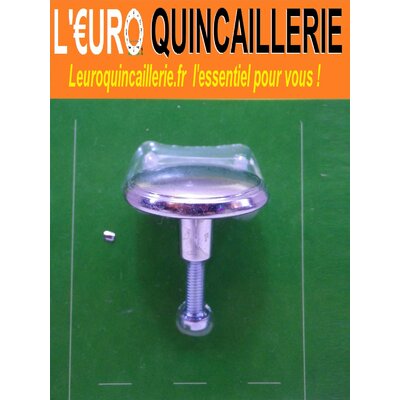 1 bouton de meuble chromé 30mm 2