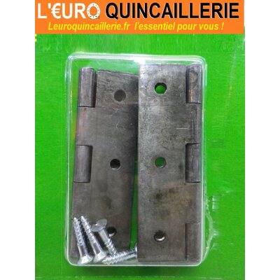 2 charnières longues acier 70x40 2