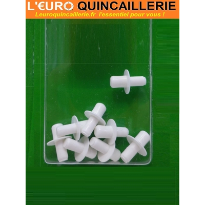 8 TAQUETS CYLINDRIQUE PLASTIQUE 5-6MM 2