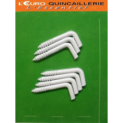 GANDS A VIS ACIER PLASTIFIER BLANC 2,5x25(2)