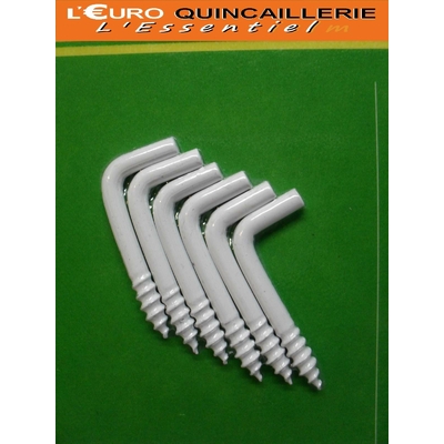GONDS A VIS ACIER PLASTIFIE BLANC 3x30 (2)