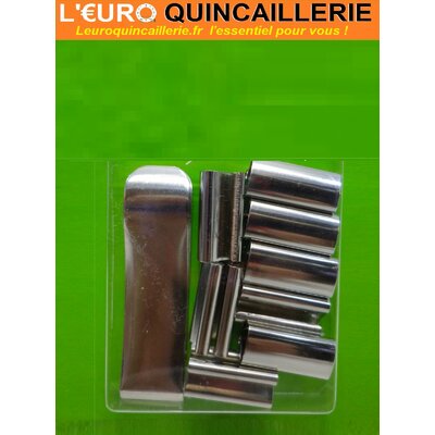8 PINCES SOUS VERRE 20mm 2