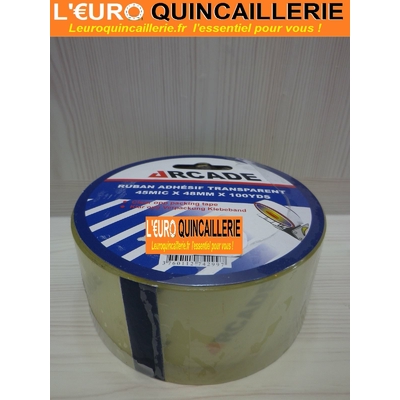 RUBAN ADHESIF TRANSPARENT 100 METRES