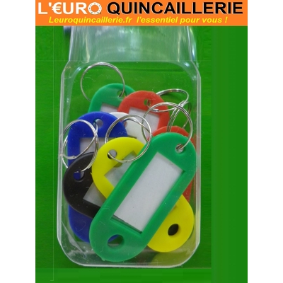 8 PORTE ETIQUETTES PLASTIQUES COULEUR ASSORTIES 2