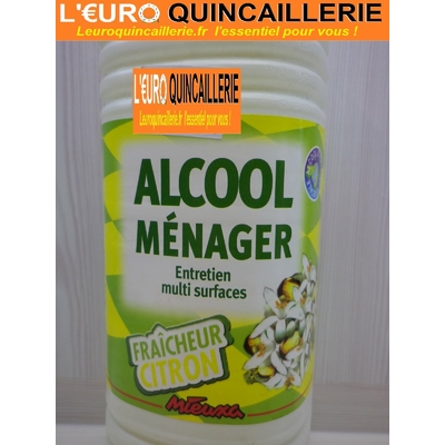 Alcool ménager Fraicheur Citron 1 Litre