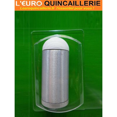 BUTOIR MURAL ALU ARGENT 60 MM
