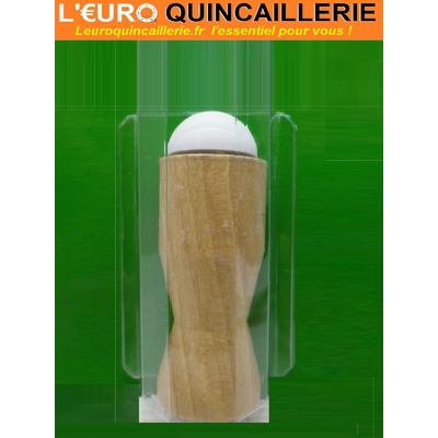 BUTOIR MURAL BOIS HETRE VERNI 80 MM