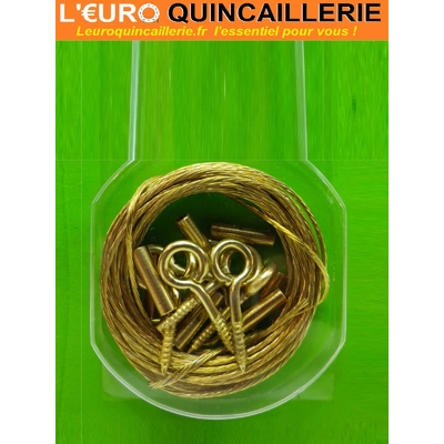 CABLE TRESSE LAITON 3.50M