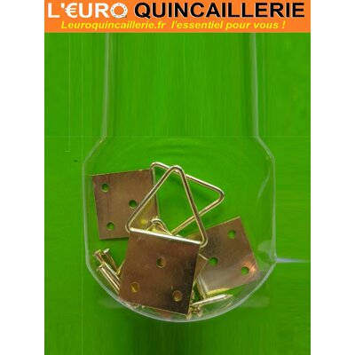 4 ATTACHES TRIANGLES 20 MM