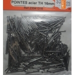 320 POINTES ACIER TETE HOMME 16mm