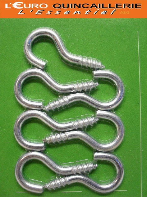 CROCHETS A VIS ACIER ZINGUE 3x16 (2)