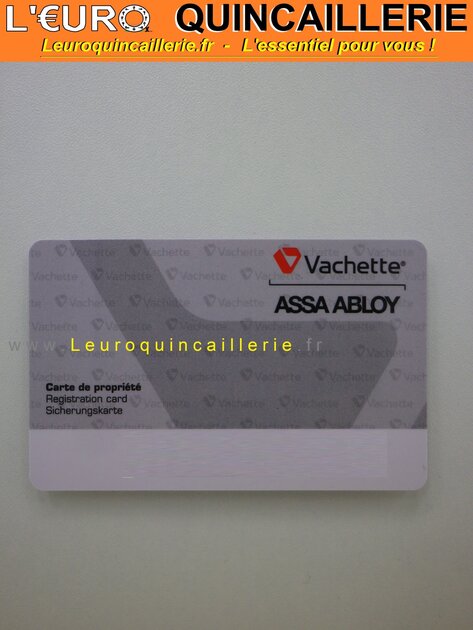 CARTE DE PROPRIETE VACHETTE