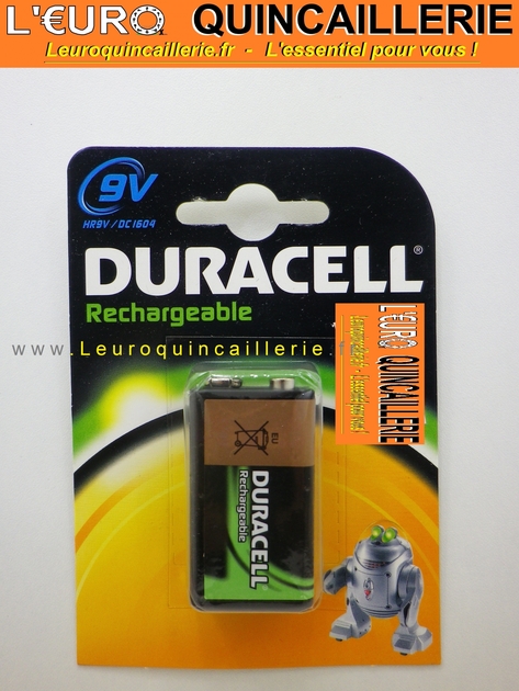 PILE 9V DURACELL rechargeable - PILES/Piles Rechargeable 