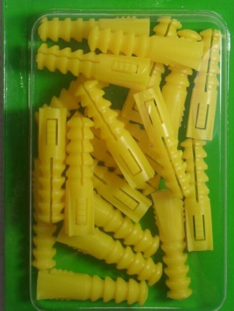 20 CHEVILLES JAUNES Ø 7