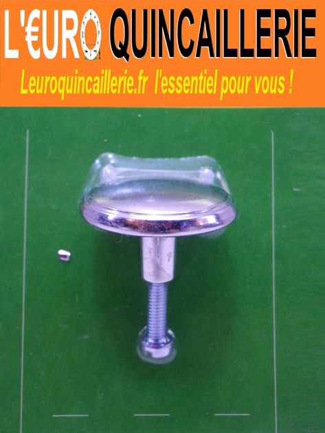 1 bouton de meuble chromé 30mm 2