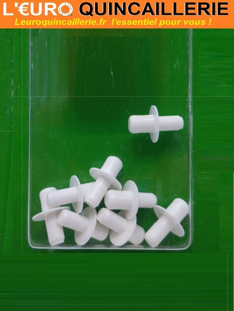 8 TAQUETS CYLINDRIQUE PLASTIQUE 5-6MM 2