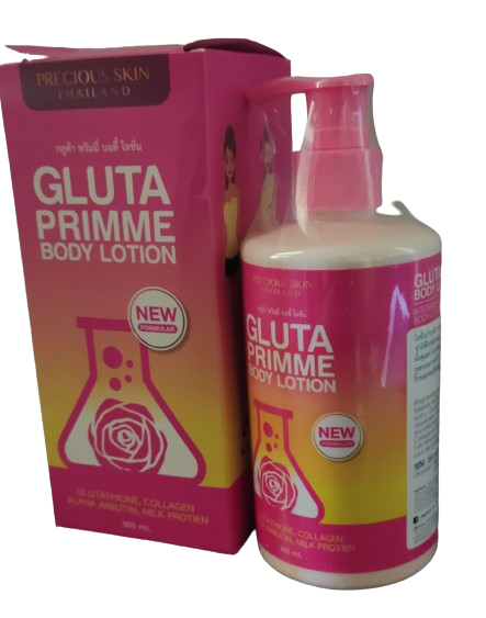 GLUTA PRIME LOTION LAIT GLUTA PRIMME THAILLANDAIS ORIGINAL ECLAIRCISSANT  INTENSE AU GLUTATHIONE COLLAGEN 300 ML - LAIT & GAMME BLANCHISSANT -  sabcosmetics