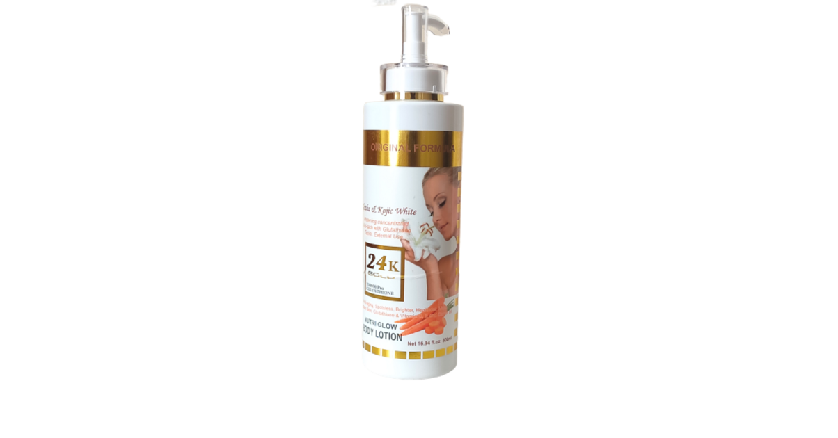 Lait Illuminateur & Concentré Gluta Max - Blanchissant Teint Fort à La Glutathione & Kojic - 300ml