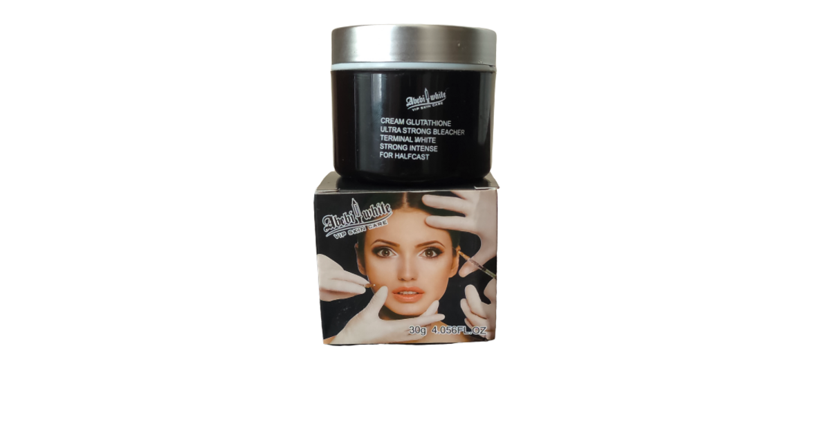 GLUTATHIONE INJECTION TERMINALE CREME DE VISAGE JOUR ET NUIT ABEBI WHITE  EXTRA FORT 30 Gros - CREME VISAGE ECLAIRCISSANTE