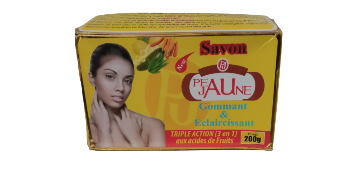 Lait Éclaircissant & Savon PEAU JAUNE - Duo Pour Uniformisation Teint - Extrait De Fruits - 300ml/200g