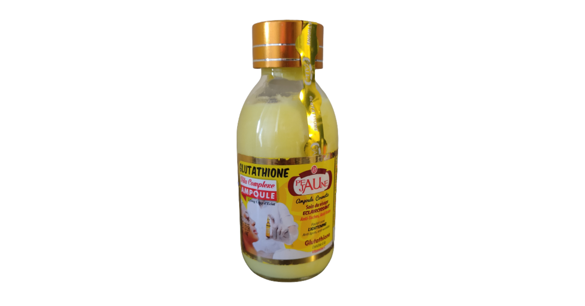 PEAU JAUNE CONCENTREE ECLAIRCISSANT VISAGE AUX GLUTATHIONE ANTI TACHE ANTI  RIDE 125 ML - SERUM ECLAIRCISSANT - sabcosmetics
