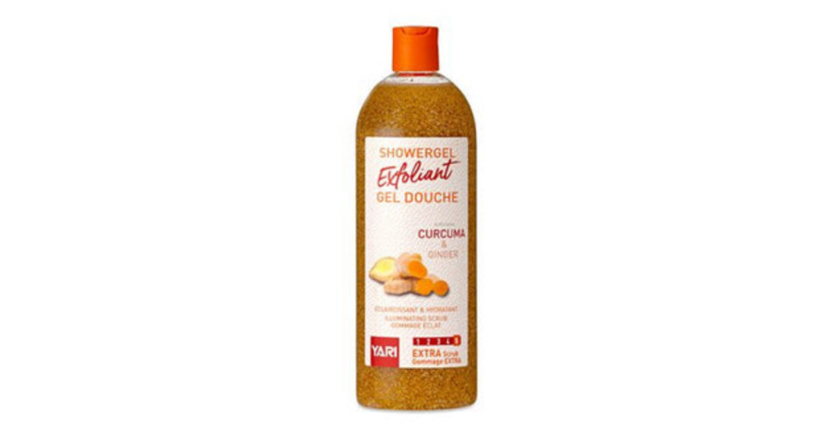 Gel Douche Gommant & Éclaircissant Lemon Clear 970ml - Curcuma & Safran, Pour Toutes Peaux