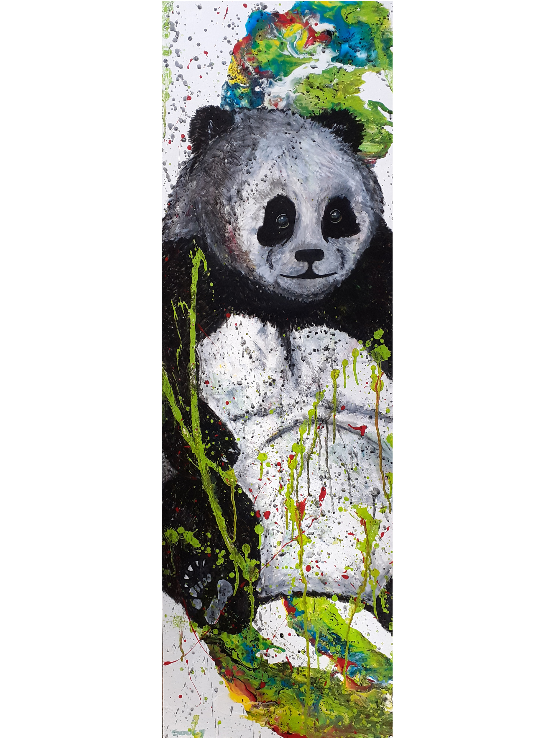 Panda 1 acrylique soucy création