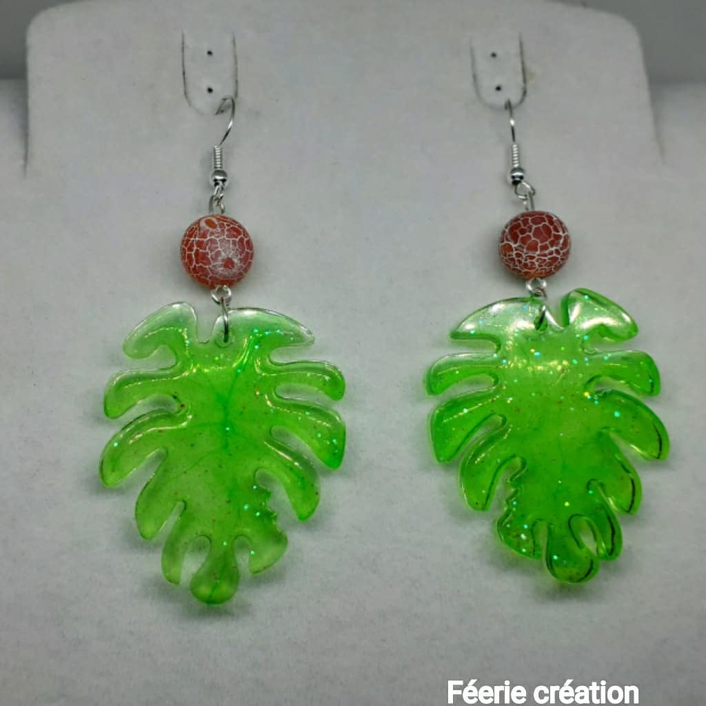 Boucles d'oreilles féerie création