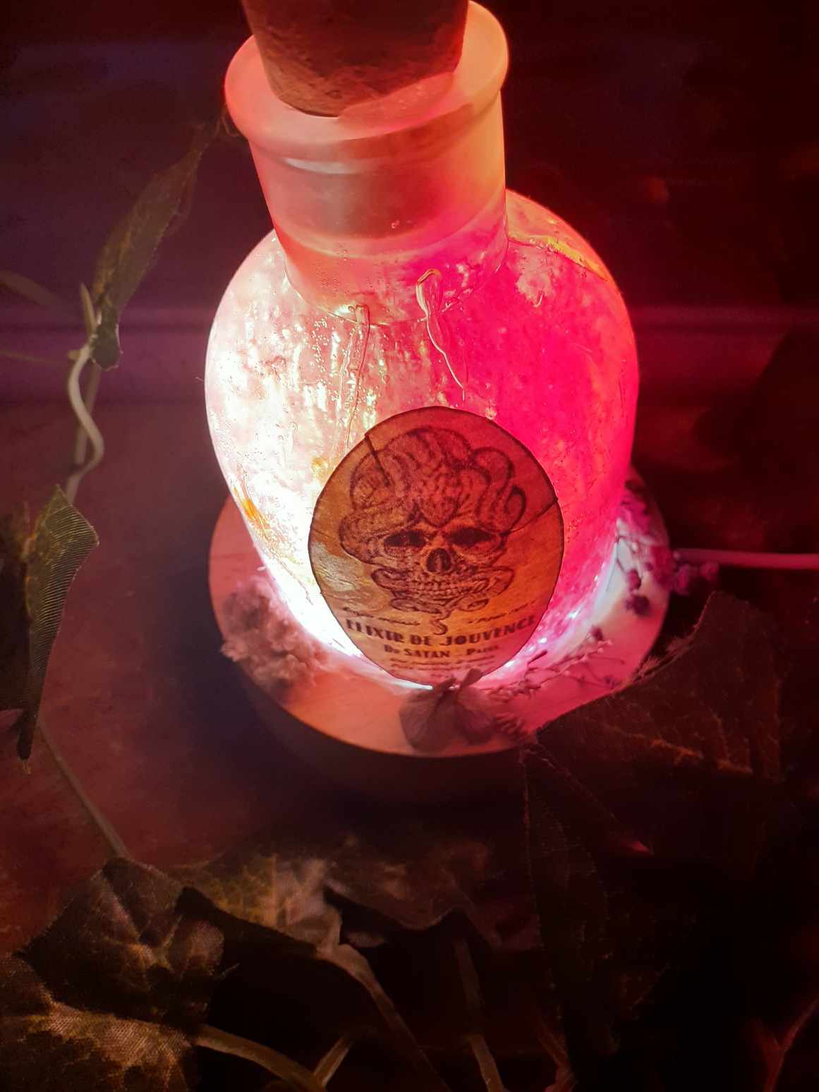 lampe potion elixir de jouvence féerie création