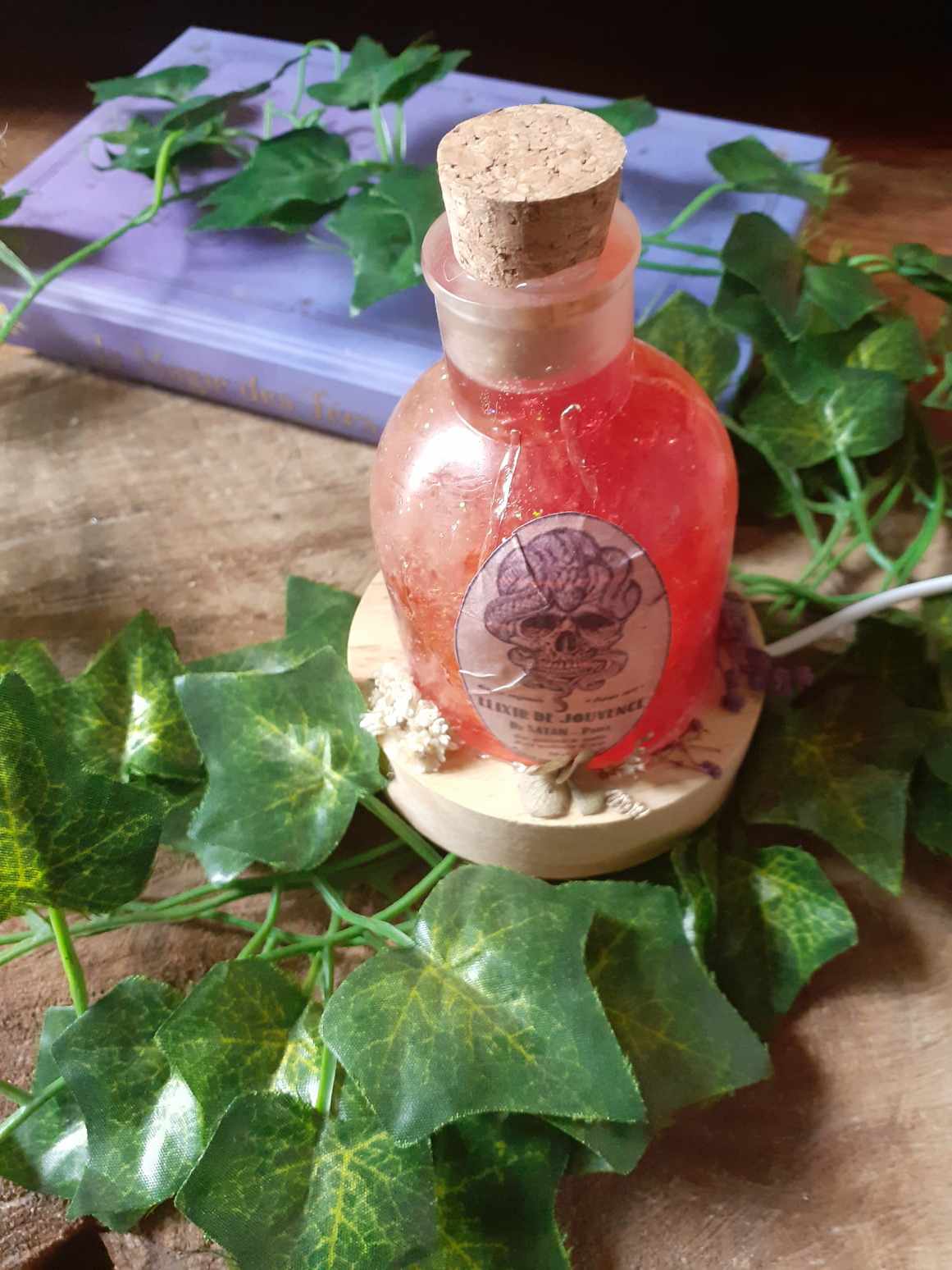 Lampe potion elixir de jouvence féerie création