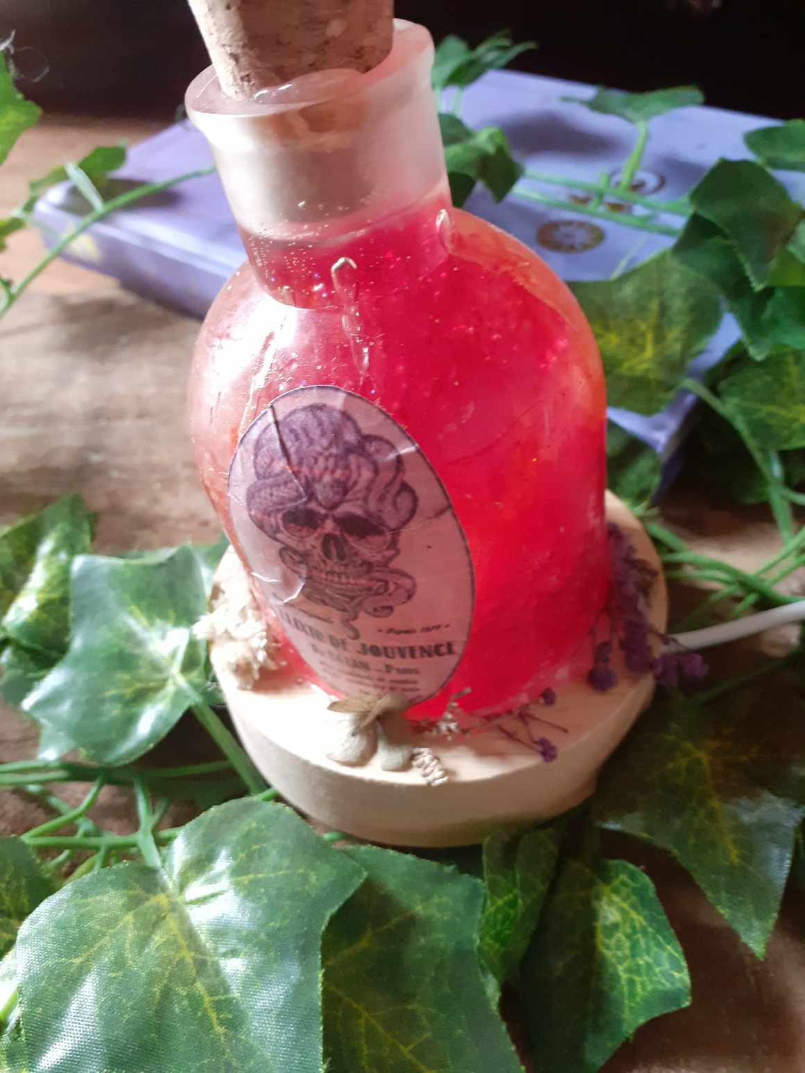 lampe potion elixir de jouvence féerie création