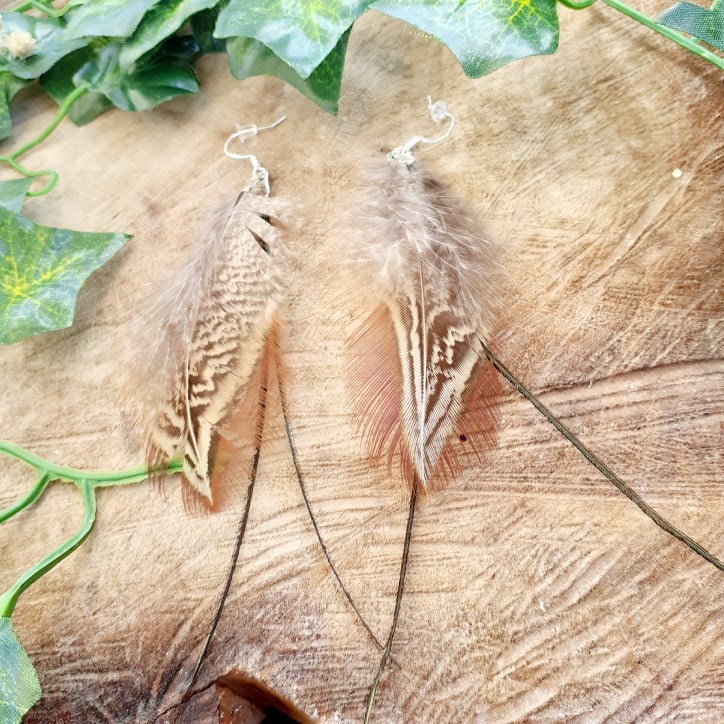 Boucles d'oreilles en argent féerie création