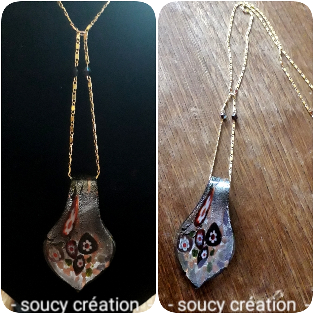 Collier plaqué or soucy creation