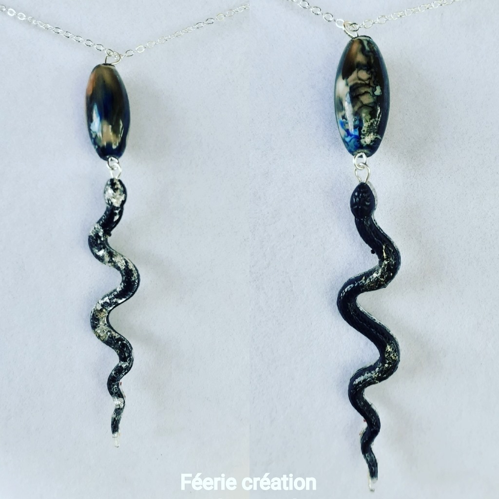 collier hypoallergenique serpent feerie creation