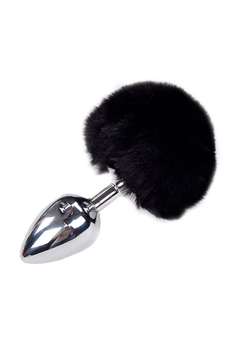 Plug métal Fluffy noir taille L - Alive