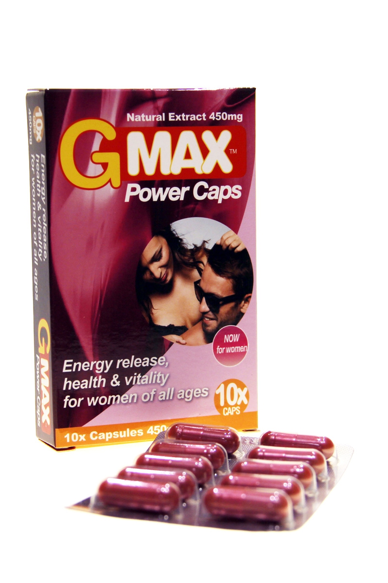 10 compléments alimentaires aphrodisiaques Power Caps Femme - G-Max