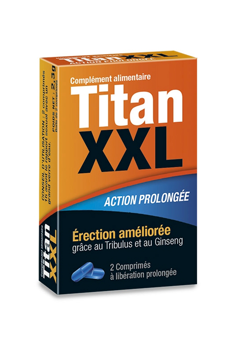 Titan XXL (2 gélules) - stimulant sexuel - Labophyto