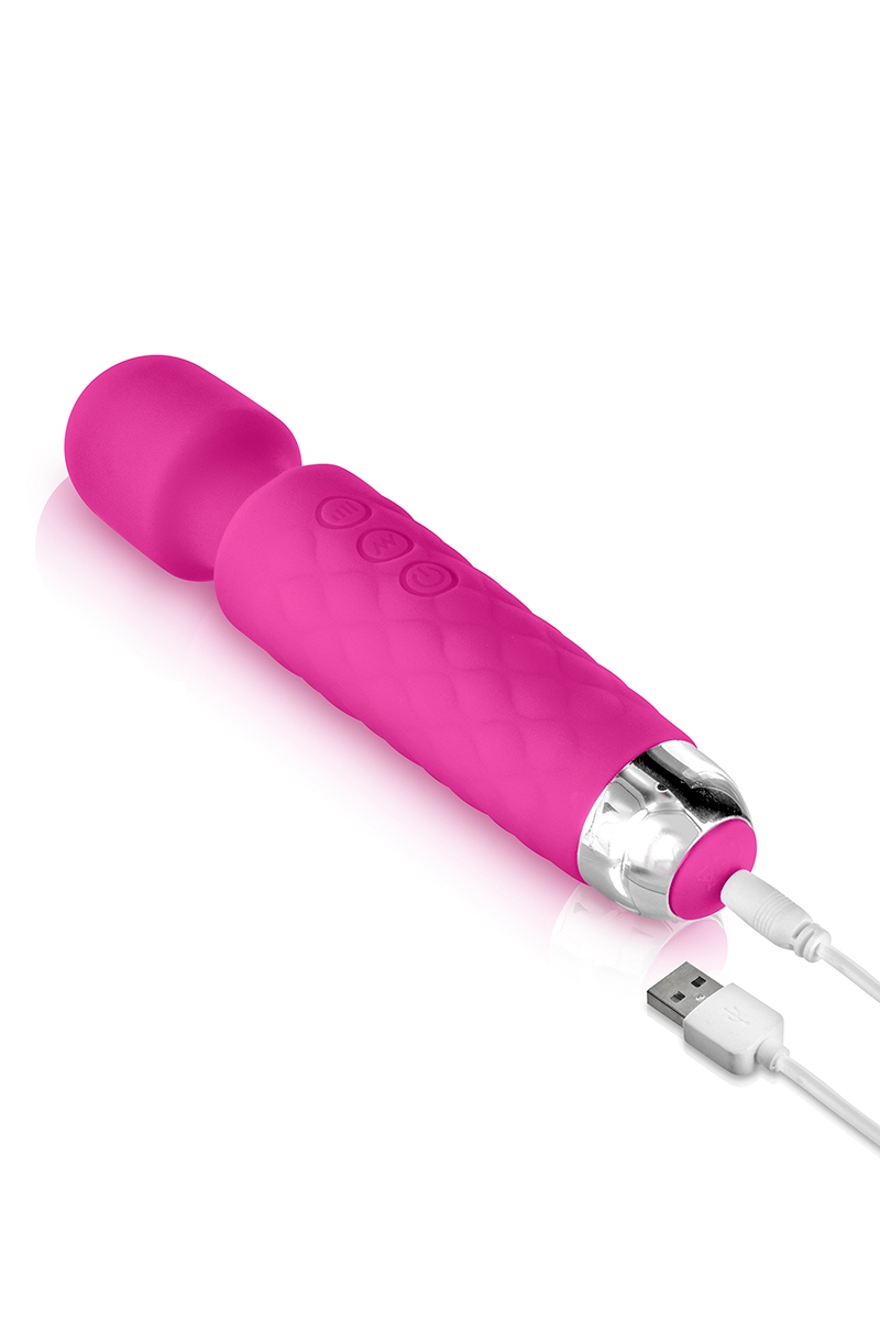 Vibromasseur-externe-Love-Wand-rose-rechargeable-Yoba
