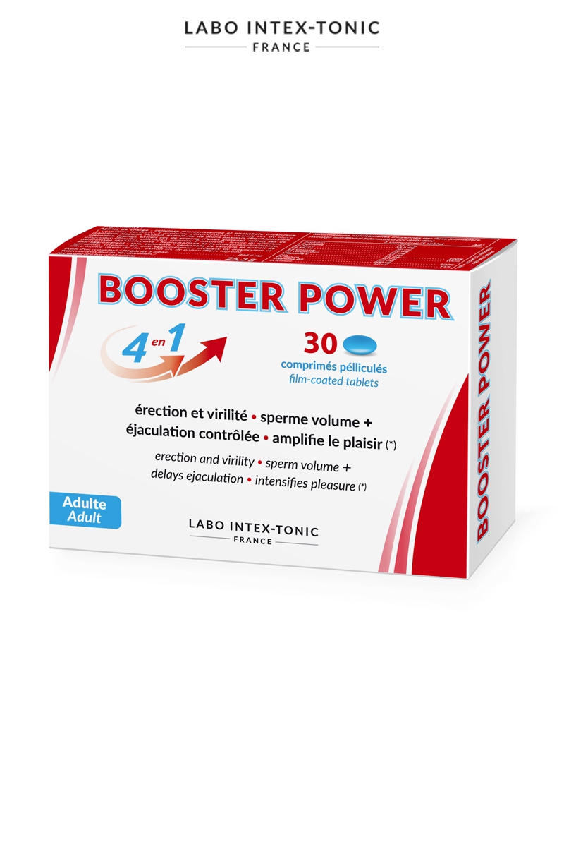 Aphrodisiaque masculin Booster Power (30 comprimés) - Laboratoire Intex-Tonic