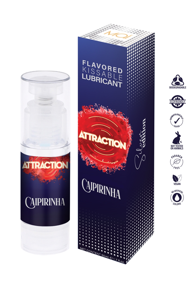 Lubrifiant embrassable et végan parfum Caipirinha - Attraction