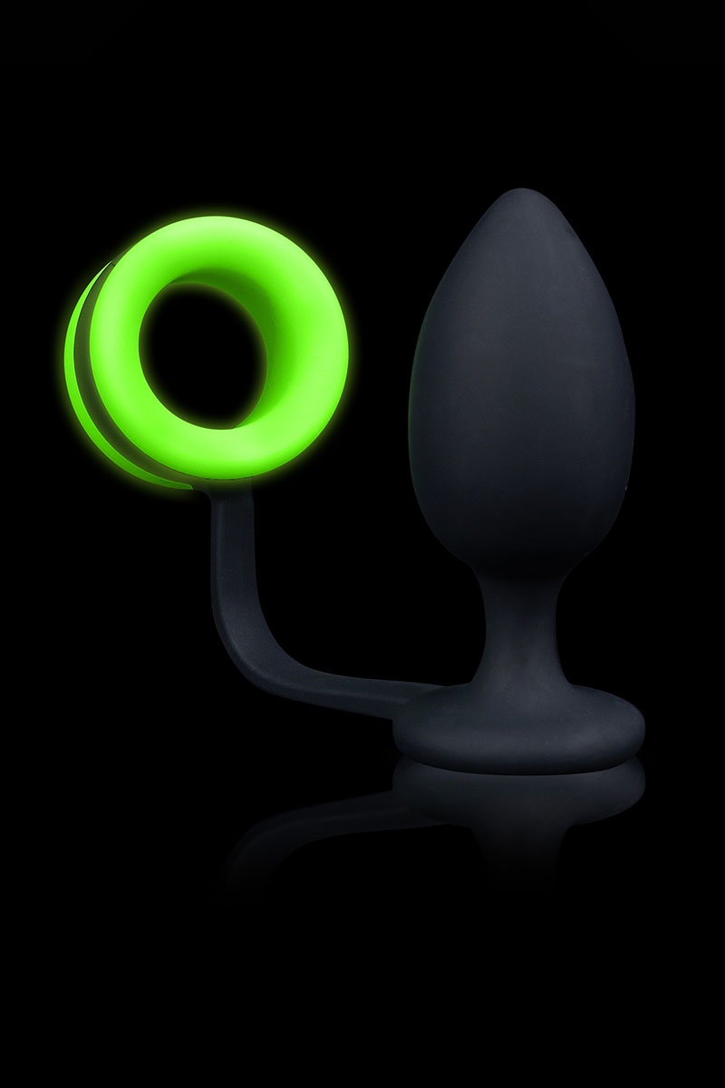 Plug-avec-cockring-vert-phosphorescent-ouch!-sextoys-silicone