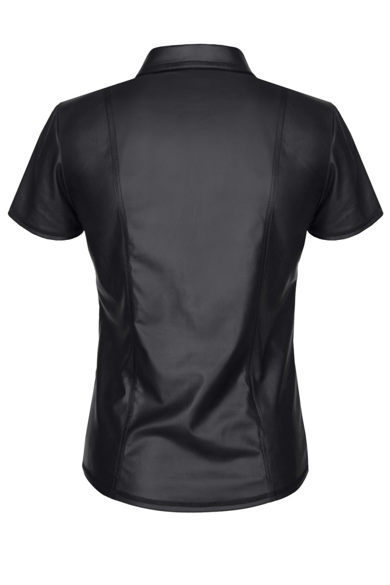arrière du t shirt wetlook noir pour homme, vetementcoquin et sexy