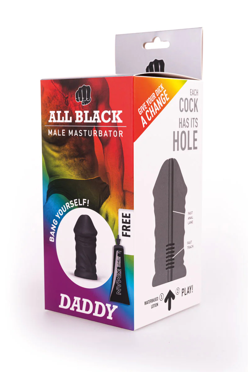 photo boite emballage Masturbateur réutilisable Daddy All Black