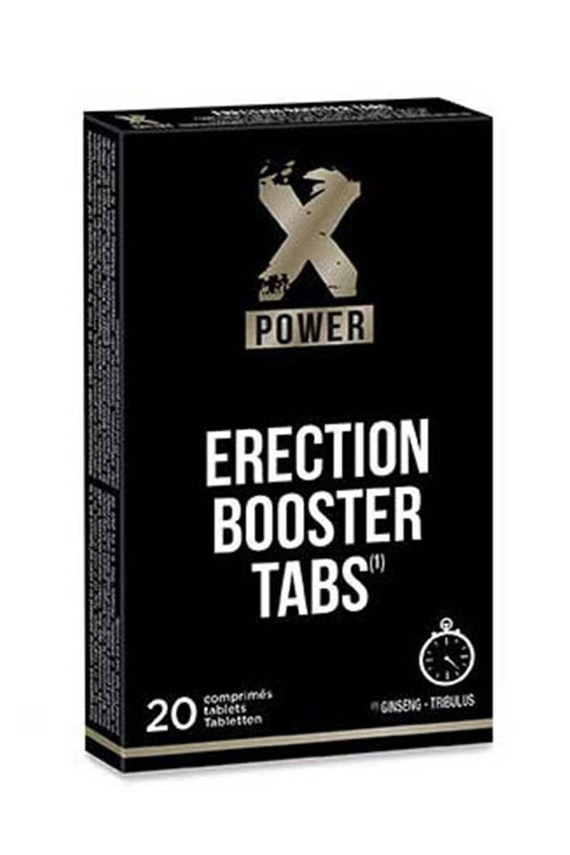 boite emballage du stimulant sexuel Erection Booster Tabs Xpower, boite de 20 comprimés pour homme